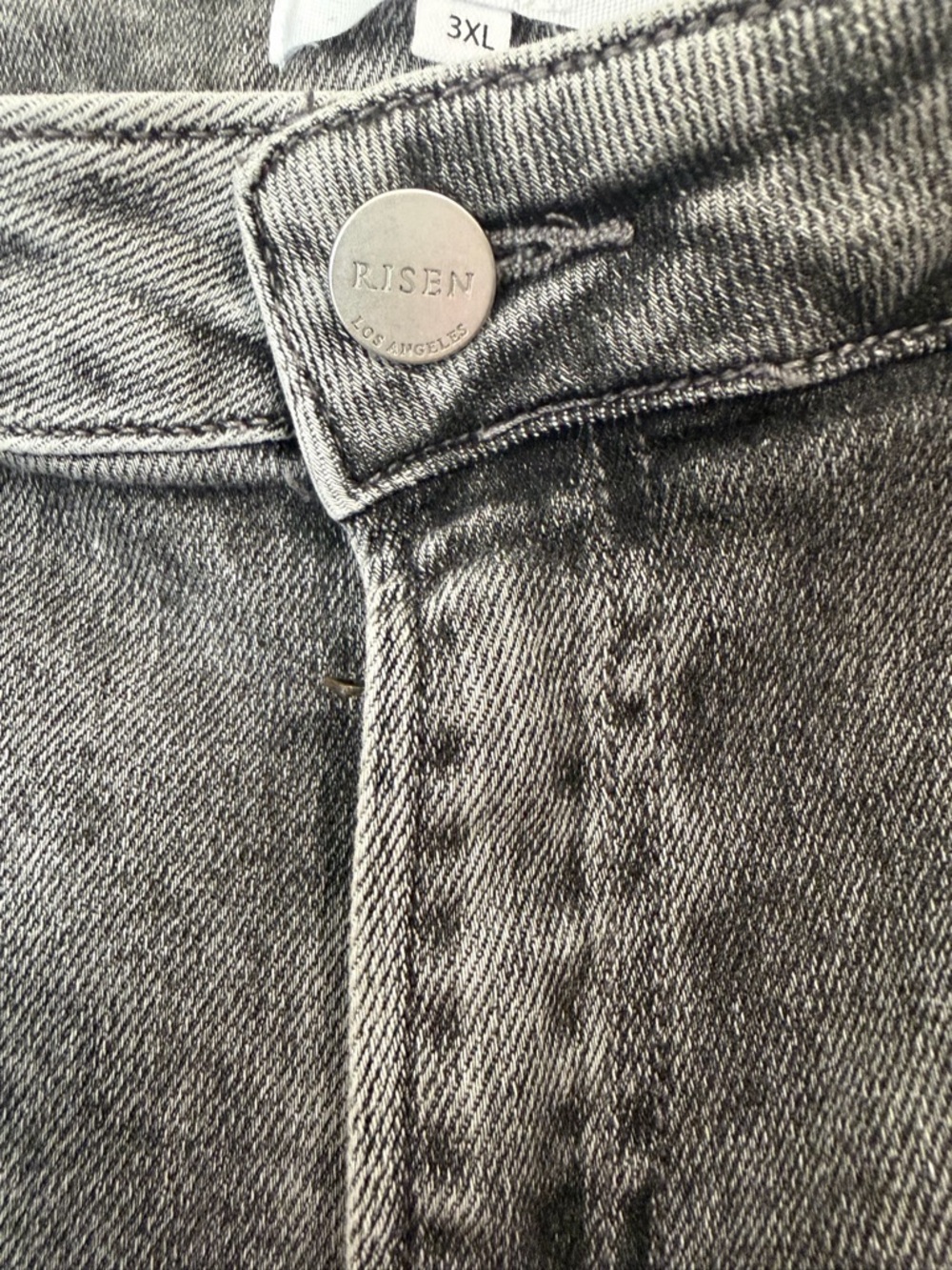 Risen High-Rise Faded Black Jeans - Picture 3 of 14